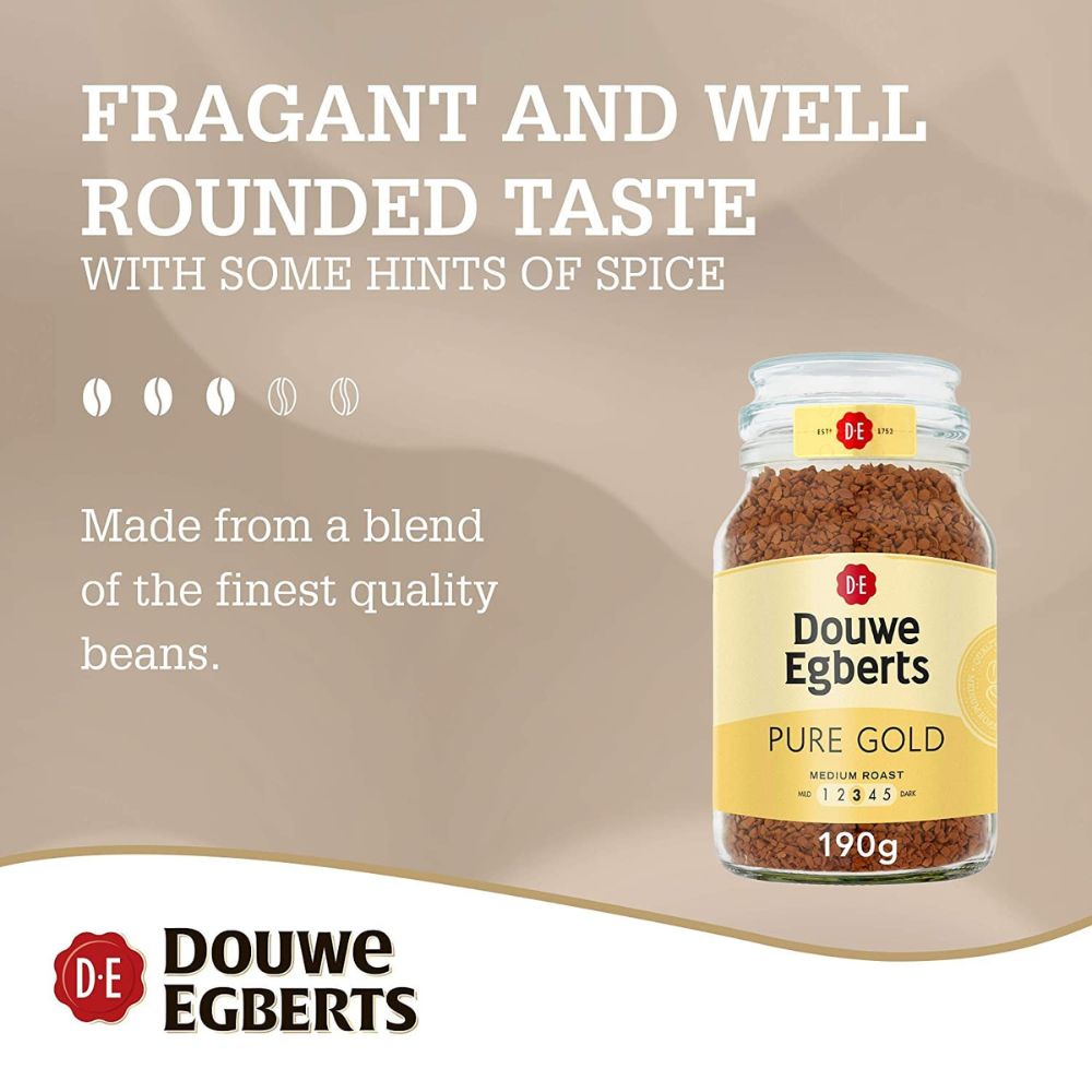 Douwe Egberts Pure Gold Instant Coffee 6.7oz/190g