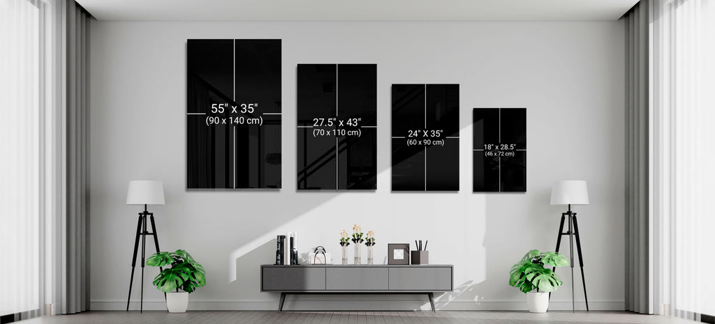 Waves, Trees or Mountains Glass Wall Art || Designer's Collection