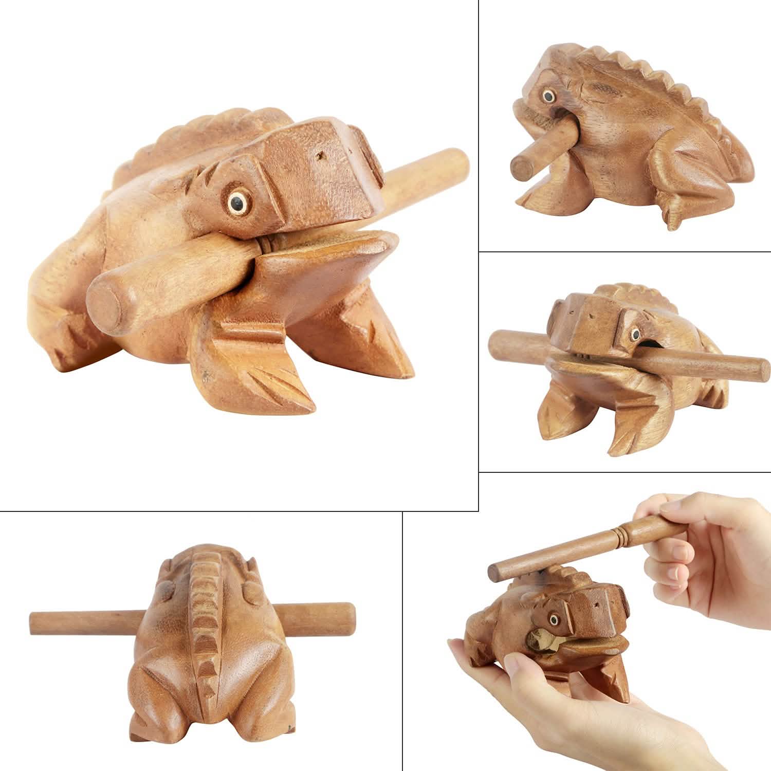 Wooden Frog Percussion Instrument