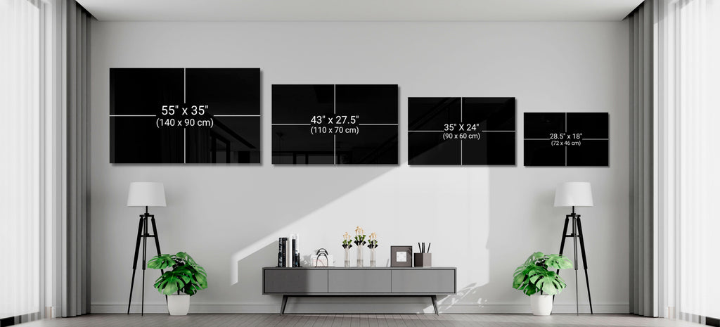Waves, Trees or Mountains Glass Wall Art || Designer's Collection